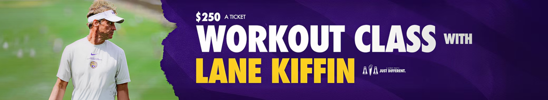 Workout Class with Lane Kiffin — $250 a ticket