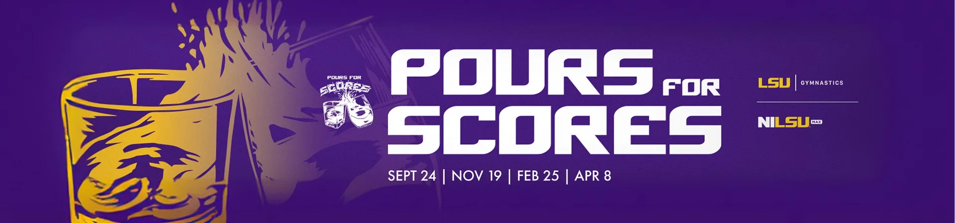 Pours for Scores — LSU Gymnastics wine and bourbon tasting series